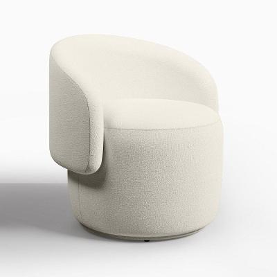 Poltrona Orgânica Beatriz Veludo Elegante - 7 Decor Bege