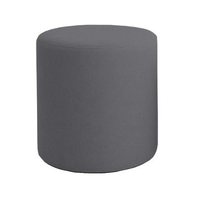 Puff Beca Cilindro Boucle Live - 7 Decor Cinza Escuro