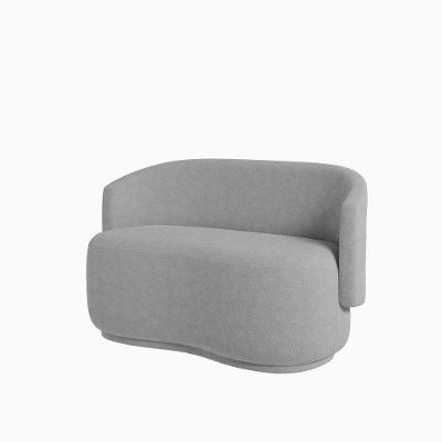 Namoradeira Beatriz Orgânica Boucle Lisa - 7 Decor Prata