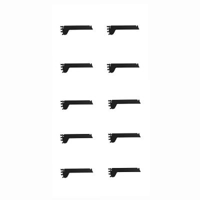 Kit 10 Mão Francesa Apoio Para Bandeja 30cm Slg Gôndolas New Plus Preto - Sa Gôndolas