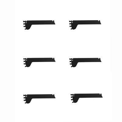 Kit 6 Mão Francesa Apoio Para Bandeja 30cm Slg Gôndolas New Plus Preto - Sa Gôndolas