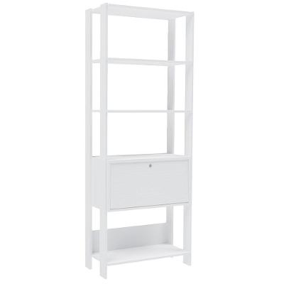 Estante Livreiro 1 Porta 166x63 Cm Branco Arly