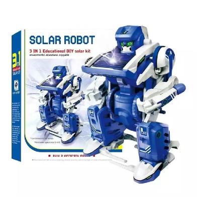 Kit Robo Solar 3 Em 1 Educacional Robotica Brinquedo De Montar Kit Completo Eletronica Tanque Caminhao Escorpiao