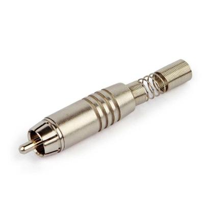 Plug Rca Audio/video Ninja C/ Mola