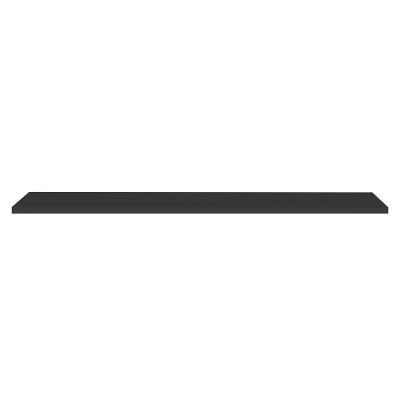 Prateleira Flutuante Para Banheiro Com Suporte Invisível 68x20cm Yara Preto - Lumil