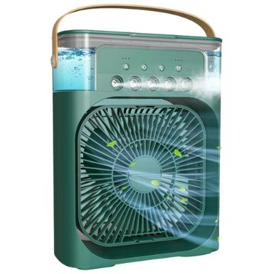 Ventilador Portátil De Mesa Mini Umidificador Bivolt - Verde