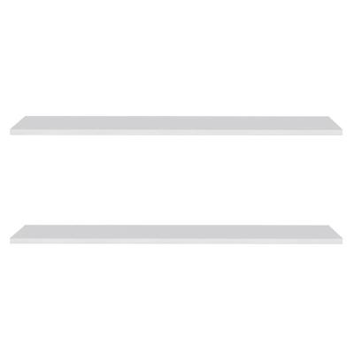 Prateleira Flutuante Para Sala Kit 2 Suporte Invisível 68cm Yara Branco - Lumil