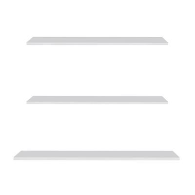 Prateleira Flutuante Para Banheiro Kit 3 Com Suporte Invisível Cp2 Yara Branco - Lumil