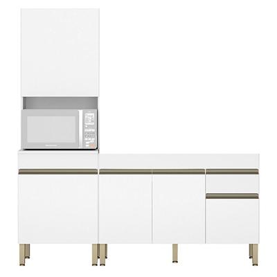 Paneleiro E Balcão Gabinete Sem Tampo 120cm Lina K02 Supremo - Mpozenato