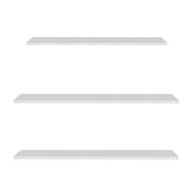 Prateleira Flutuante Para Banheiro Kit 3 Com Suporte Invisível Cp3 Yara Branco - Lumil
