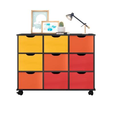 Nicho Organizador Com Rodízios Toys 9 Gavetas Q01 Pto-color - Mpozenato