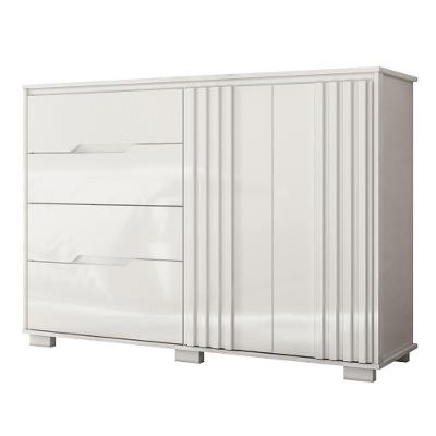 Cômoda Para Quarto 4 Gavetas 147cm Gênova M07 Branco - Mpozenato