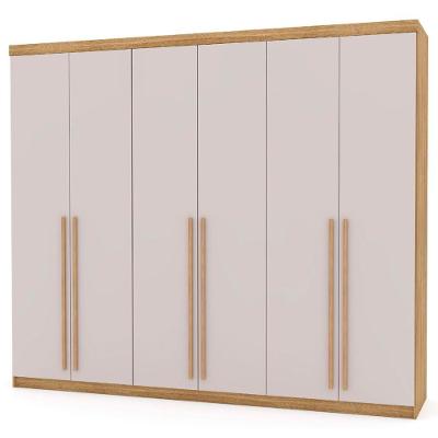 Guarda Roupa Casal 276cm 6 Gavetas Dubai Majestic Nature-fendi - Vila Rica