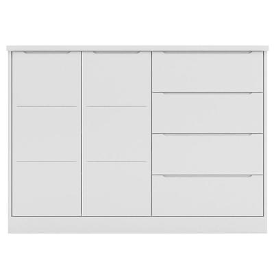 Cômoda Infantil 2 Portas E 4 Gavetas Pérola Branco - Phoenix