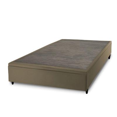 Base Box Baú Casal Prince Sued 1,38x1,87x0,41 Tabaco