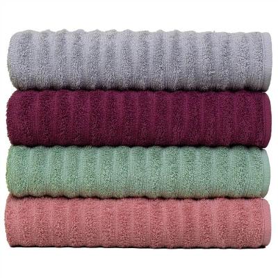 Kit Com 4 Toalhas Banhão Fio Penteado Extra Macia - Soft