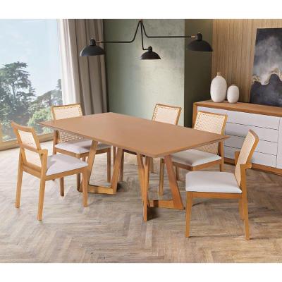 Mesa De Jantar Hermes Tampo Madeira Tauari 2,00x1,00 2,00x1,00