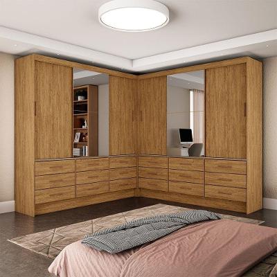 Closet Sevilha 6 Portas Casal Duplo Plus 18 Gavetas Carioca Cinamomo
