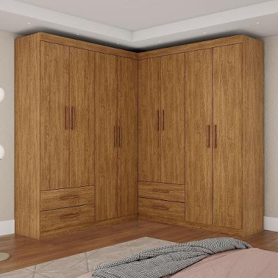 Closet Casal Duplo Lu 8 Portas 4 Gavetas Cinamomo