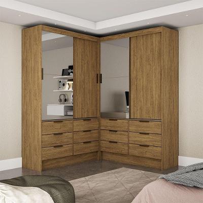 Closet Casal Sevilha 4 Portas Plus 12 Gavetas Carioca Móveis Cinamomo
