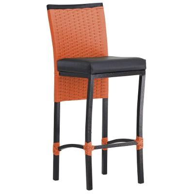 Banqueta Corda Náutica Cannes Alumínio Cozinha Edícula Mesa Terra Cota