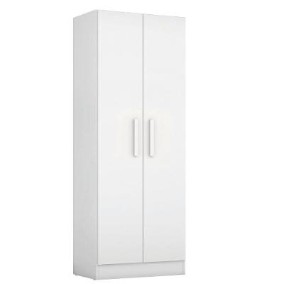 Guarda Roupas Multiuso Solteiro Organizador 4 Prateleiras Belém Notável Branco