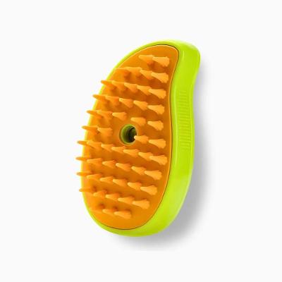 Escova Autolimpante 3 Em 1 Para Pets A Vapor Com Spray - Verde