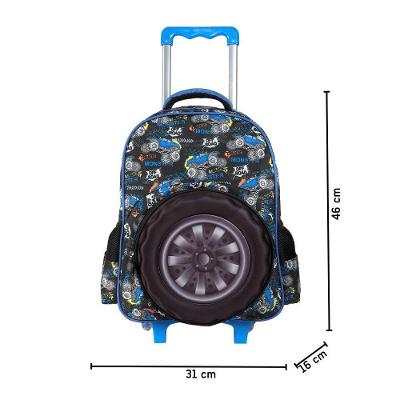 Mochilete Monster Truck Ys42428 - Yins - Azul