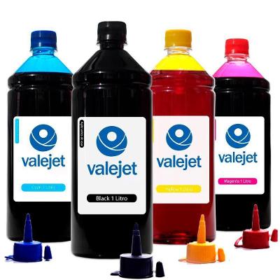 Kit 4 Tintas 1l Compativel Para 416 Corante Valejet