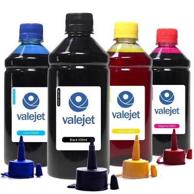 Kit 4 Tintas 500ml Corante Compatível L380 Valejet