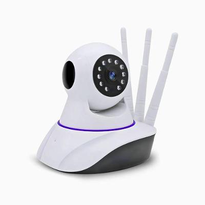 Câmera Ip Sem Fio 360° 3 Antenas Hd Wifi Visão Noturna Alarm
