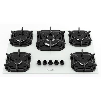 Cooktop 5 Bocas A Gás Mueller G4 Tripla Chama Branco Bivolt