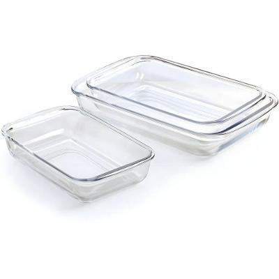 Kit 3 Assadeiras De Vidro Refratárias - Design Moderno E Resistente