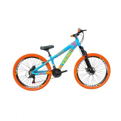 Bicicleta Viking Aro 26 Câmbio Importado 21v Vmaxx Pneu Laranja Azul/laranja
