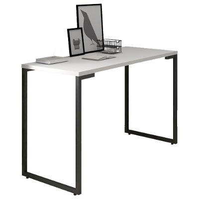 Mesa Escritório 120cm Estilo Industrial New Port M24 Branco - Mpozenato