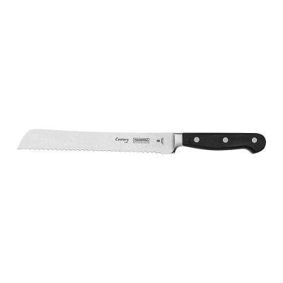 Faca Para Pão Tramontina Century 24009108 8" Preto Inox E Preto 24009108