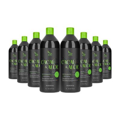 Kit 8 Escovas Progressivas Zap Cacau & Aloe Vera Passo Único 1 Litro