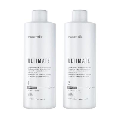Kit Escova Progressiva Madame Lis Ultimate + Shampoo Limpeza Profunda 1 Litro