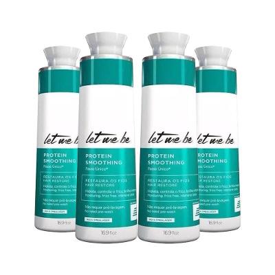 Kit 4 Escovas Progressivas Let Me Be Passo Único 1 Litro