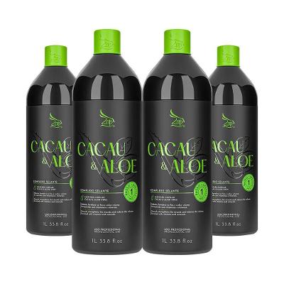 Kit 4 Escovas Progressivas Zap Cacau & Aloe Vera Passo Único 1 Litro