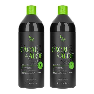 Kit 2 Escovas Progressivas Zap Cacau & Aloe Vera Passo Único 1 Litro