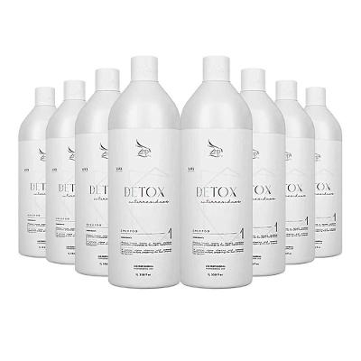 Kit 8 Shampoo Anti-resíduos Detox Zap Limpeza Profunda 1 Litro