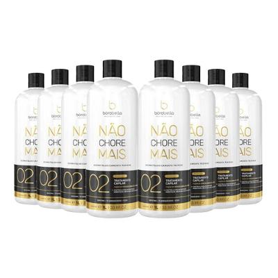 Kit 8 Escovas Progressivas Borabella Não Chore Mais Orgânica 1 Litro