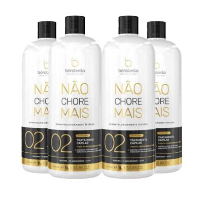 Kit 4 Escovas Progressivas Borabella Não Chore Mais Orgânica 1 Litro