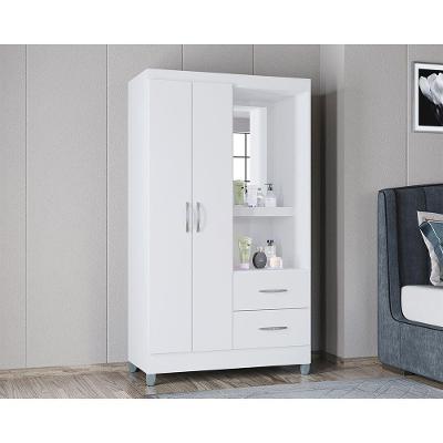 Guarda Roupa Cordoba Com 2 Portas E 2 Gavetas Poquema Branco