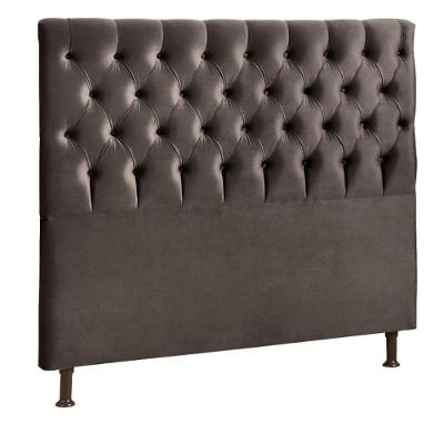 Cabeceira Cristal 195cm Para Cama Box Js Móveis Chocolate
