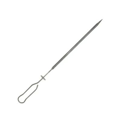 Kit 10 Espetos Lâmina Inox 430 Galeto Lobo Churrasqueiras Tamanho 40