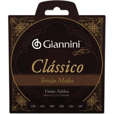 Encordoamento Para Violao Genwpm Serie Classico Nylon Media Giannini