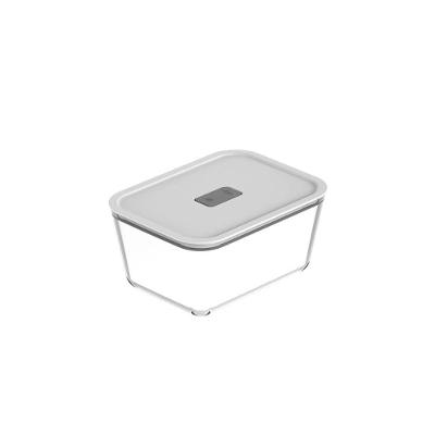 Pote Vidro Hermético Fresh Lock Branco Fechado 2,4l
