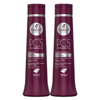 Kit Shampoo E Condicionador Alinhador Pós Progressiva Haskell 500ml